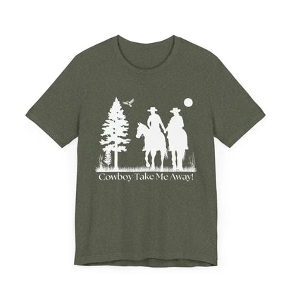 Western T-Shirt Couples Tee Country Style Women Short Sleeve Shirt Horse Lover Shirt - T-Shirt