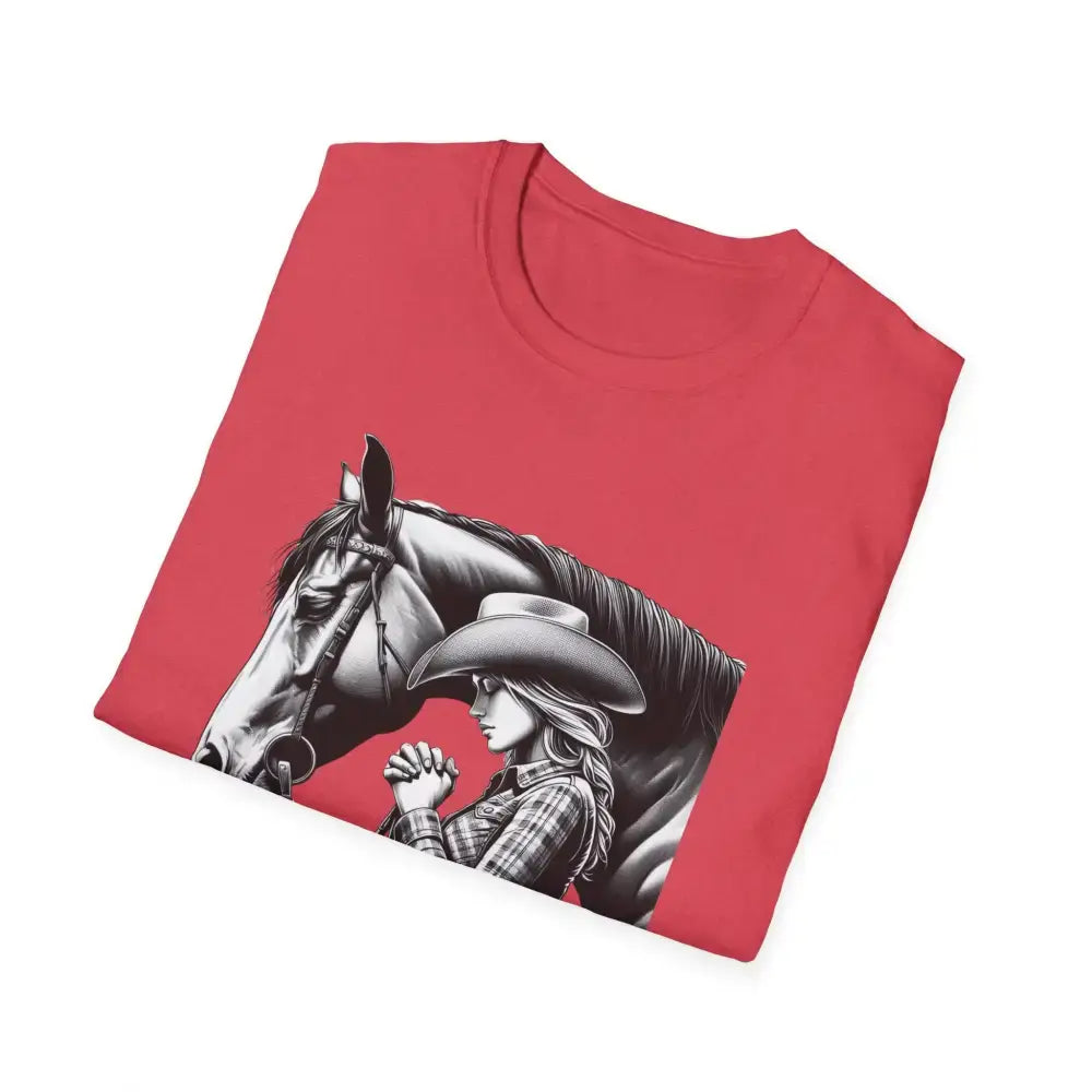 Western Women’s Prayer T-Shirt Equestrian Cowgirl Fashion Gift Country Girl Apparel - T-Shirt