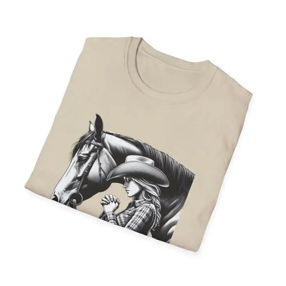 Western Women’s Prayer T-Shirt Equestrian Cowgirl Fashion Gift Country Girl Apparel - T-Shirt