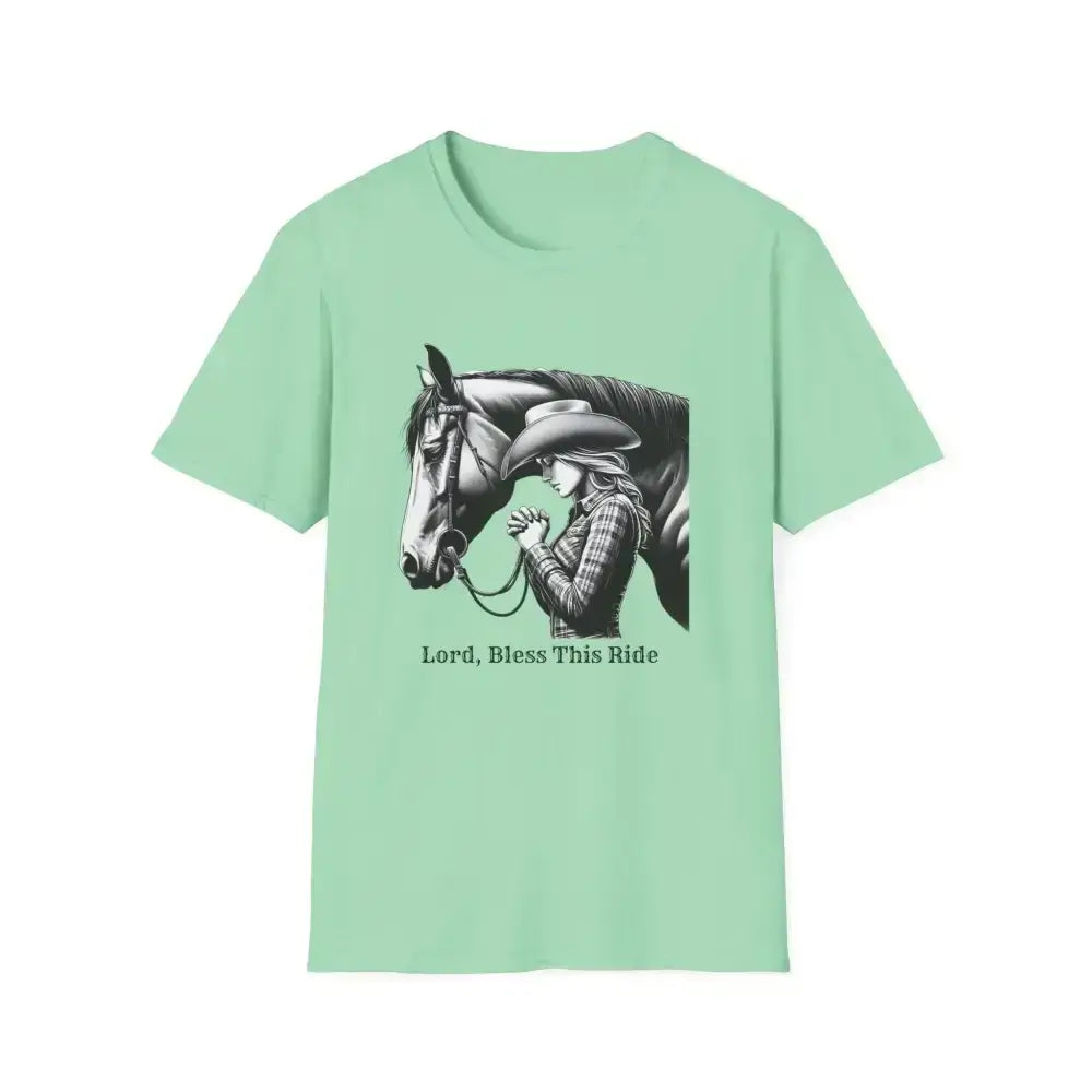 Women's Prayer T-Shirt, Equestrian Cowgirl Fashion, Western Apparel - The Best New Thing