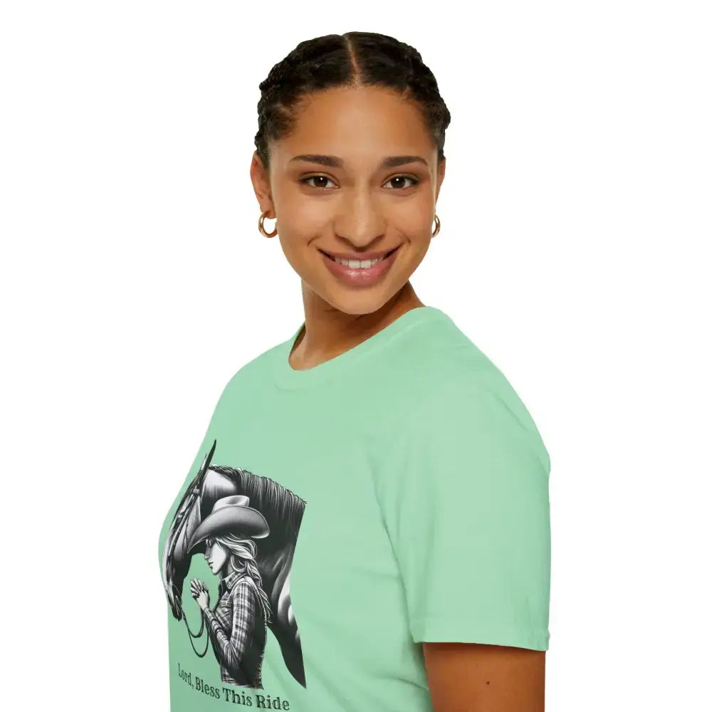 Western Women’s Prayer T-Shirt Equestrian Cowgirl Fashion Gift Country Girl Apparel - T-Shirt