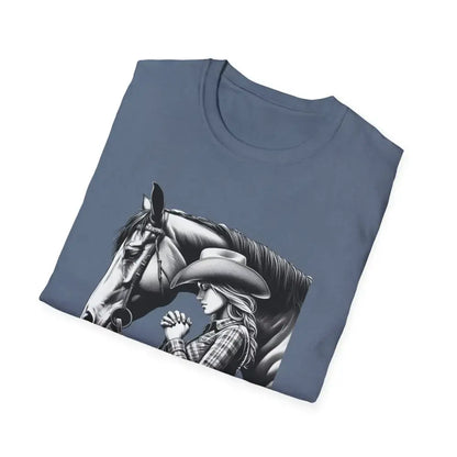 Western Women’s Prayer T-Shirt Equestrian Cowgirl Fashion Gift Country Girl Apparel - T-Shirt