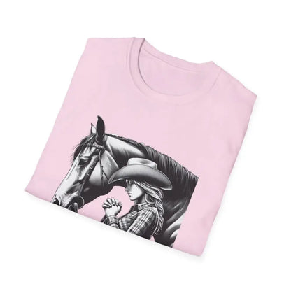 Western Women’s Prayer T-Shirt Equestrian Cowgirl Fashion Gift Country Girl Apparel - T-Shirt