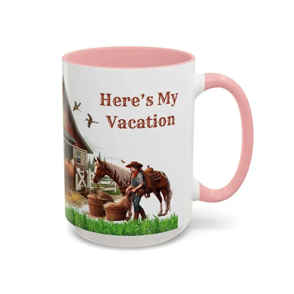 Working Rancher and Cowgirl No Vacation Coffee Mug - Mug
