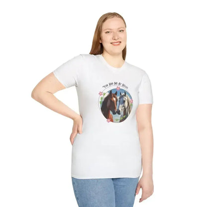 You Had Me at Hello Tee, Equestrian T-Shirt, Horse Lover Gift - The Best New Thing