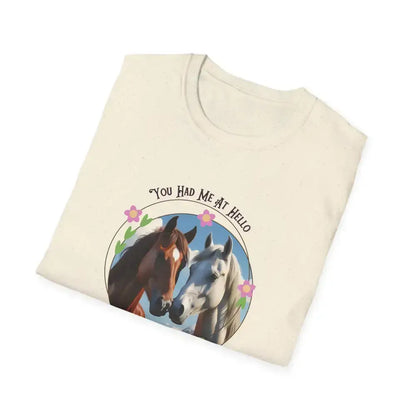 You Had Me at Hello Tee Equestrian T-Shirt Horse Lover Gift Collection 2 - Activewear