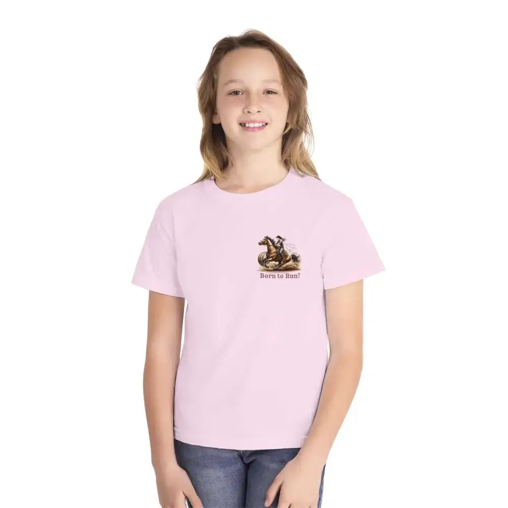 Youth Barrel Racing Tee Female Youth Barrel Racer T-Shirt - Kids clothes