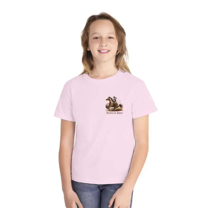 Youth Barrel Racing Tee Female Youth Barrel Racer T-Shirt - Kids clothes
