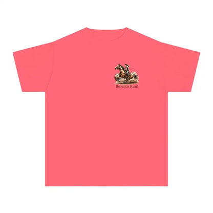 Youth Barrel Racing Tee Female Youth Barrel Racer T-Shirt - Watermelon / XS - Kids clothes