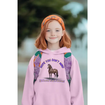 Youth Hoodie - Funny Horse Graphic, Farm Apparel Hoodie for Kids - The Best New Thing