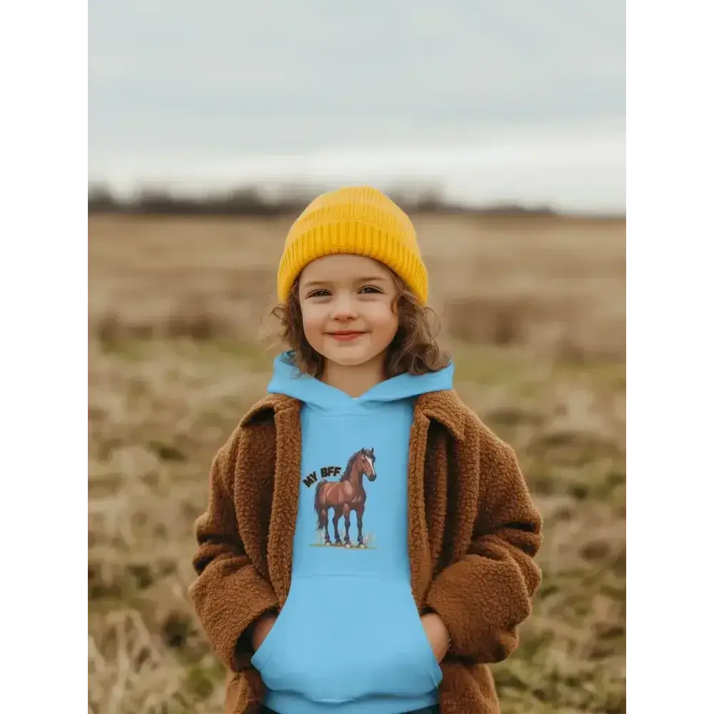 Youth Horse Lover Hoodie, Sweatshirt for Kids, Animal Lover Apparel - The Best New Thing