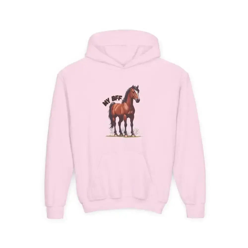 Youth Horse Lover Hoodie, Sweatshirt for Kids, Animal Lover Apparel - The Best New Thing